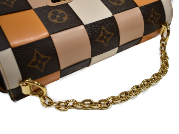 imgrc0086616662 Louis Vuitton Twist MM 2WAY Bag Leather Brown Beige Orange