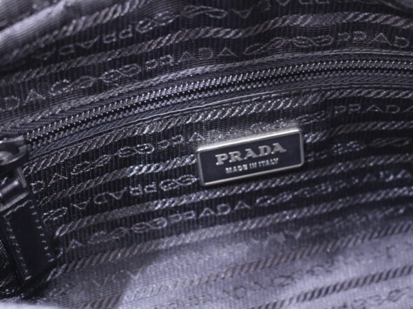 imgrc0086634330 Prada Nylon Shoulder Bag Black