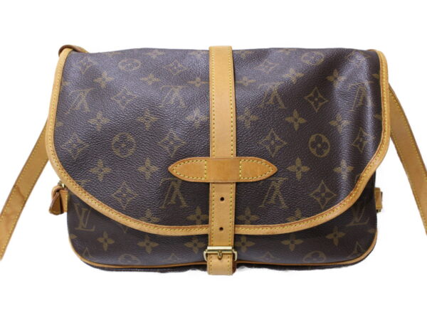 imgrc0086654197 Louis Vuitton Saumur 30 Monogram Canvas Shoulder Bag Brown