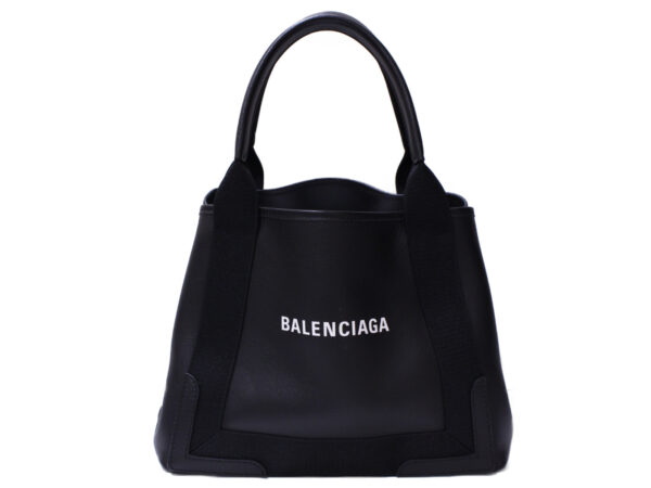 imgrc0086654623 Balenciaga Small Cabas Leather Handbag Black