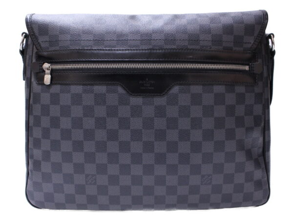 imgrc0086689639 Louis Vuitton Daniel GM Damier Graphite Canvas Messenger Bag Black