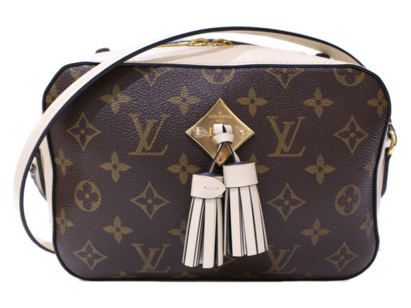 imgrc0086732878 Louis Vuitton Saintonge Monogram Leather Shoulder Bag White