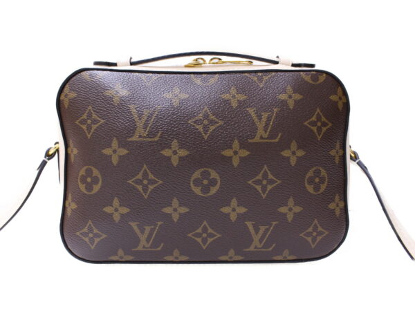 imgrc0086732881 Louis Vuitton Saintonge Monogram Leather Shoulder Bag White