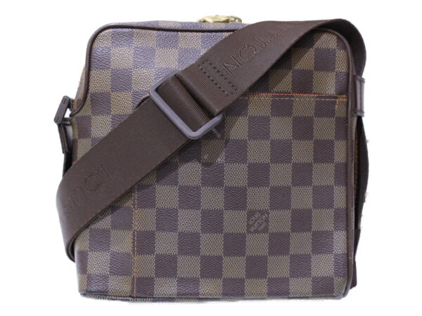 imgrc0086758445 Louis Vuitton Olaf PM Damier Canvas Shoulder Bag Brown