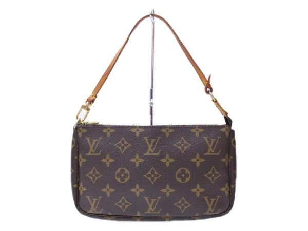 imgrc0086769841 Louis Vuitton Pochette Accessoire Monogram Canvas Pouch Brown