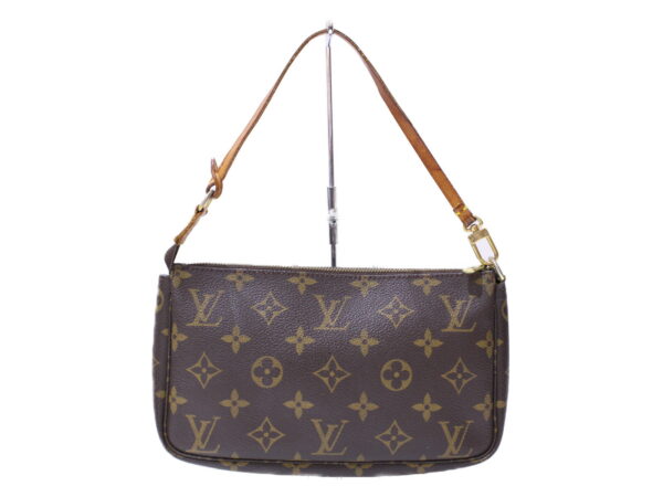 imgrc0086769844 Louis Vuitton Pochette Accessoire Monogram Canvas Pouch Brown