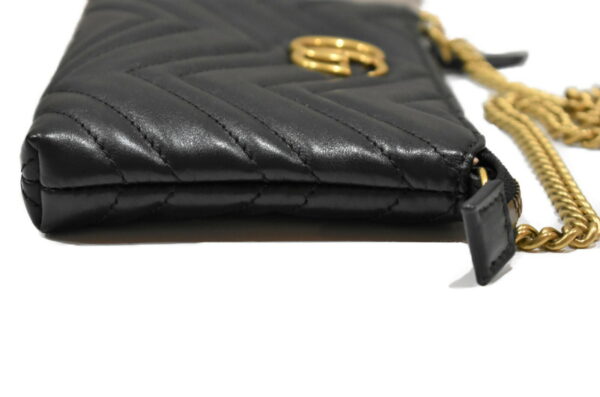 imgrc0086770447 Gucci GG Marmont Chain Wallet Leather Black