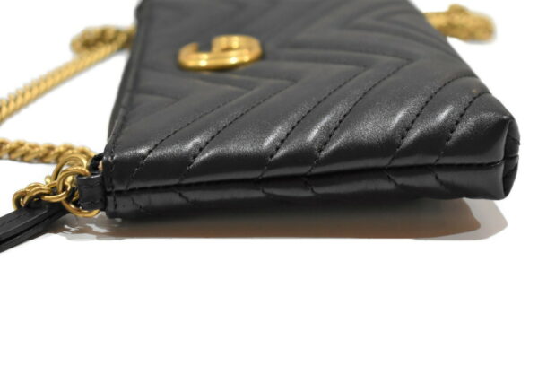 imgrc0086770449 Gucci GG Marmont Chain Wallet Leather Black