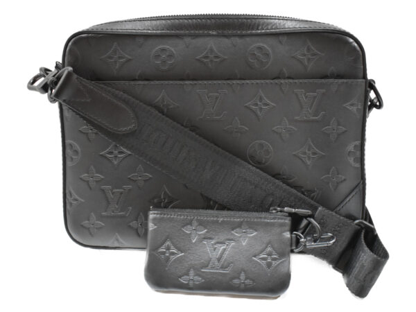 imgrc0086772815 Louis Vuitton Duo Messenger Shoulder Bag Monogram Shadow Black