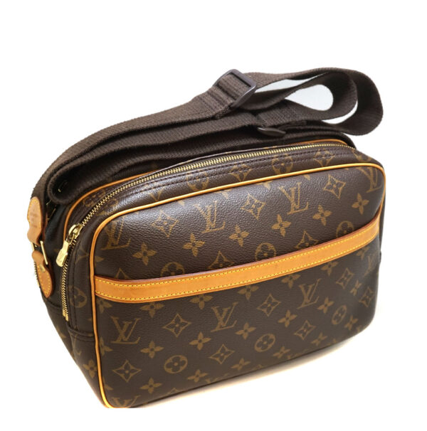 imgrc0086777195 Louis Vuitton Reporter PM Monogram Canvas Shoulder Bag Brown