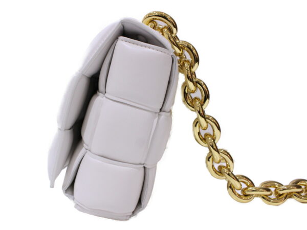 imgrc0086789113 Bottega Veneta Chain Cassette Bonded Lambskin Chalk White