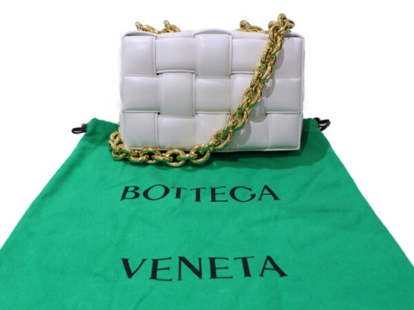 imgrc0086789129 Bottega Veneta Chain Cassette Bonded Lambskin Chalk White