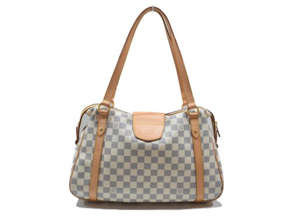 imgrc0086795538 Louis Vuitton Stresa PM Damier Azur Handbag White