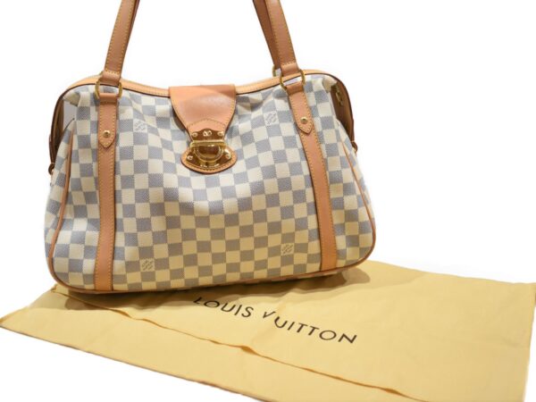 imgrc0086795548 Louis Vuitton Stresa PM Damier Azur Handbag White