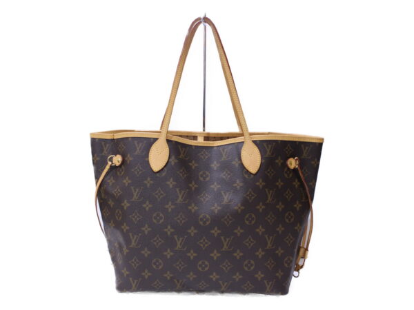 imgrc0086811754 Louis Vuitton Neverfull MM Monogram Canvas Tote Bag Beige