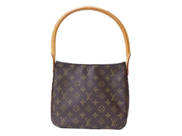 imgrc0086811837 Louis Vuitton Looping MM Monogram Canvas Shoulder Bag Brown