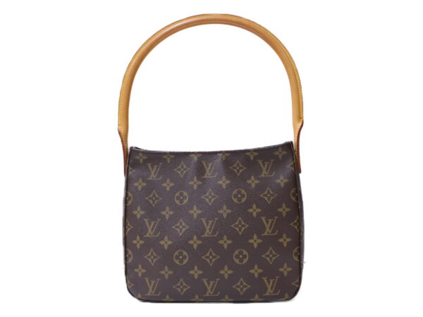 imgrc0086811840 Louis Vuitton Looping MM Monogram Canvas Shoulder Bag Brown