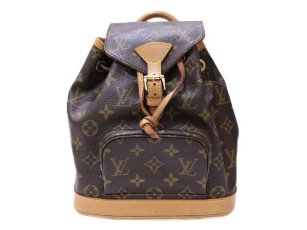 imgrc0086811938 Louis Vuitton Mini Montsouris Monogram Canvas Backpack Brown