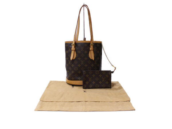 imgrc0086857306 Louis Vuitton Bucket PM Monogram Canvas Shoulder Bag Brown