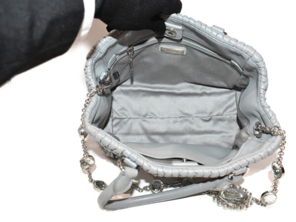 imgrc0086871008 Miu Miu Crystal Handbag Leather Gray