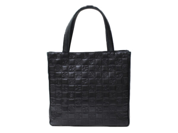 imgrc0086876510 Chanel Icon Line Tote Leather Black