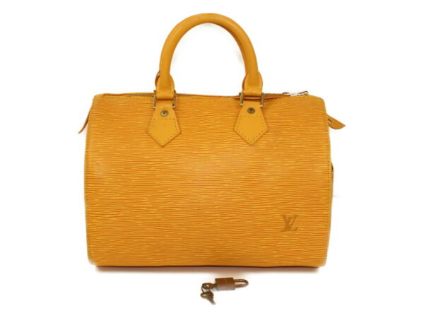 imgrc0086908656 Louis Vuitton Speedy 25 Epi Leather Bag Yellow Purple