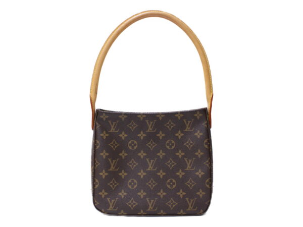 imgrc0086921062 Louis Vuitton Looping MM Monogram Canvas Shoulder Bag Brown