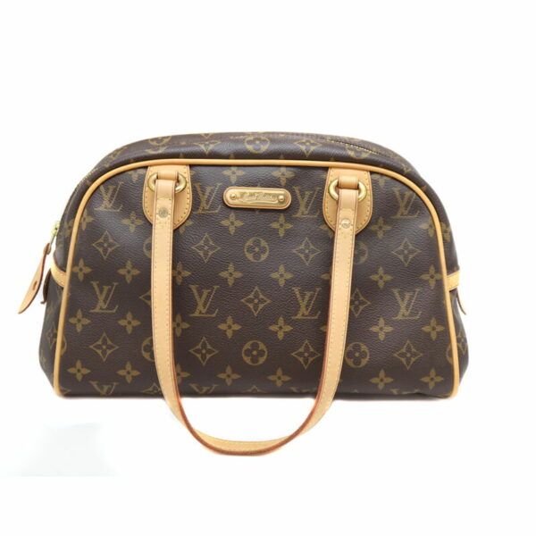 imgrc0086990209 Louis Vuitton Montgreille PM Shoulder Bag Monogram Canvas Brown