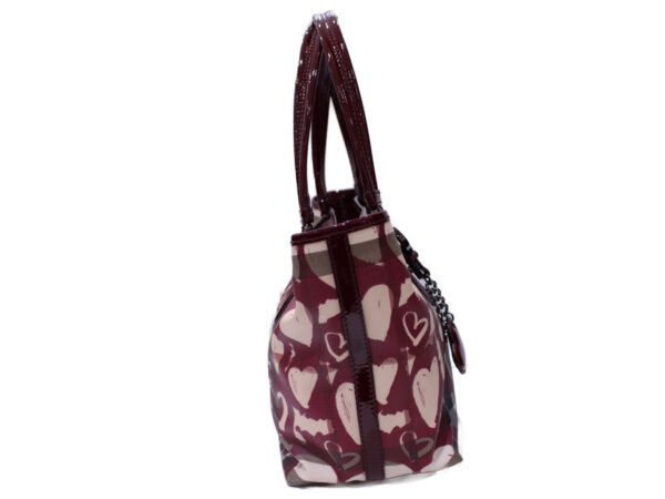 imgrc0087002578 Burberry Heart Nova Check Tote Bag Bordeaux Beige