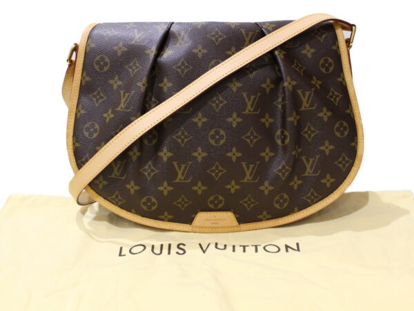 imgrc0087036892 Louis Vuitton Menilmontant MM Monogram Shoulder Bag Brown