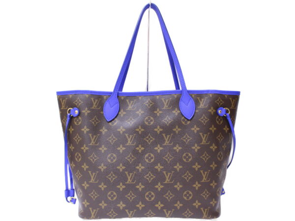 imgrc0087051294 Louis Vuitton Neverfull MM Ikat Flower Monogram Canvas Tote Bag Blue