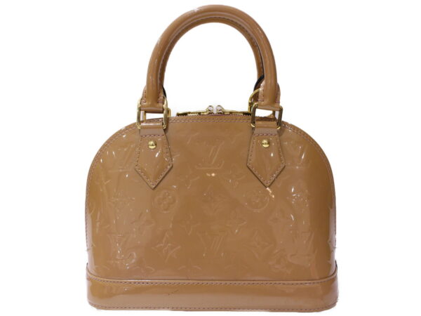 imgrc0087051532 Louis Vuitton Alma BB Vernis Leather Handbag Beige