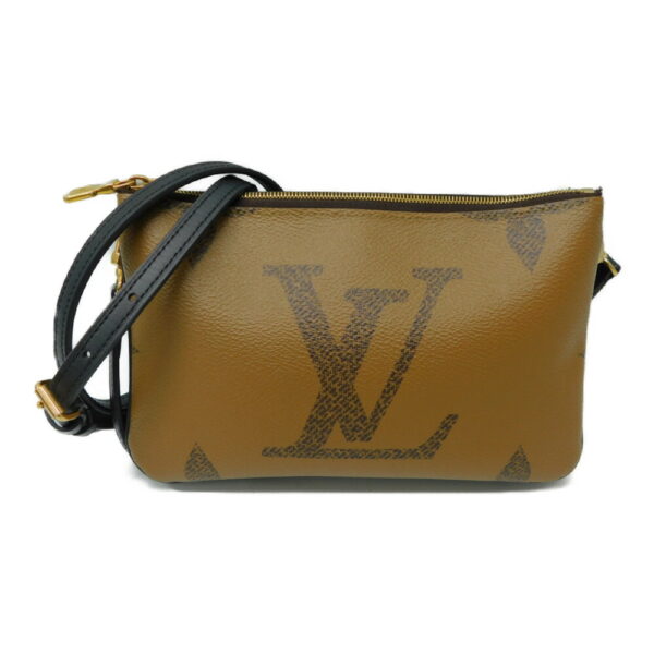 imgrc0087057309 Louis Vuitton Pochette Double Zip Giant Shoulder Bag Brown