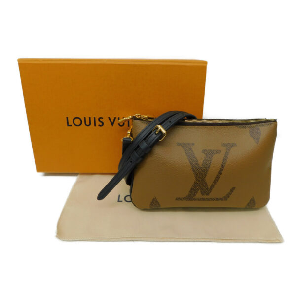 imgrc0087057320 Louis Vuitton Pochette Double Zip Giant Shoulder Bag Brown