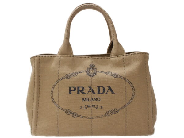 imgrc0087064211 Prada Kanapa Canvas Handbag Tabacco Brown