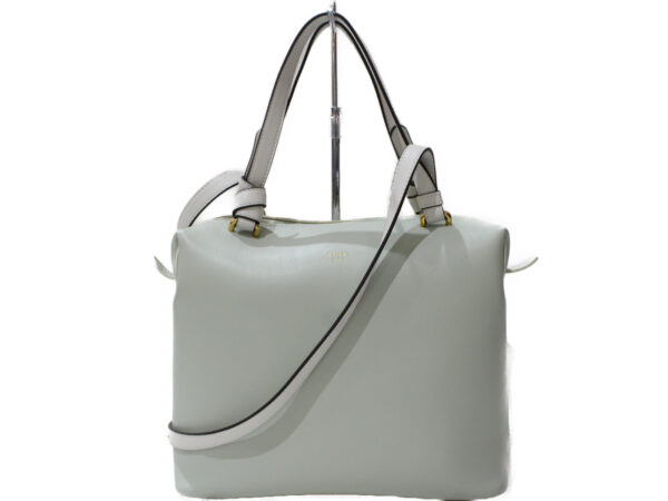 imgrc0087134267 Celine Small Soft Cube Calfskin Handbag Shoulder Bag Green White