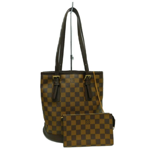 imgrc0087148442 Louis Vuitton Marais Damier Ebene Tote Bag Brown