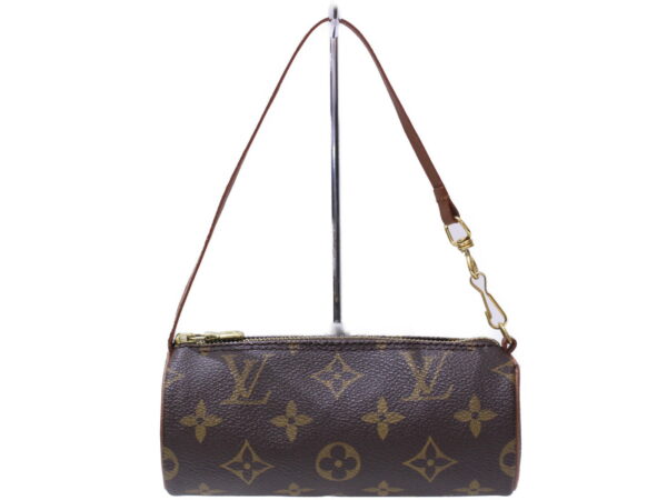 imgrc0087166176 Louis Vuitton Papillon Monogram Canvas Pouch Brown