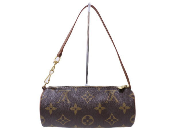 imgrc0087166179 Louis Vuitton Papillon Monogram Canvas Pouch Brown