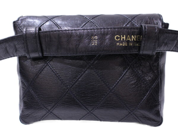 imgrc0087166474 Chanel Lambskin Waist Pouch Black