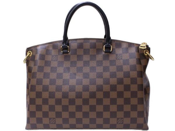 imgrc0087172516 Louis Vuitton Odeon Tote MM Damier Canvas Shoulder Bag Brown