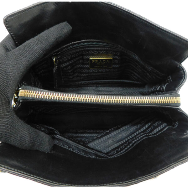 imgrc0087189750 Prada Chain Shoulder Bag Black