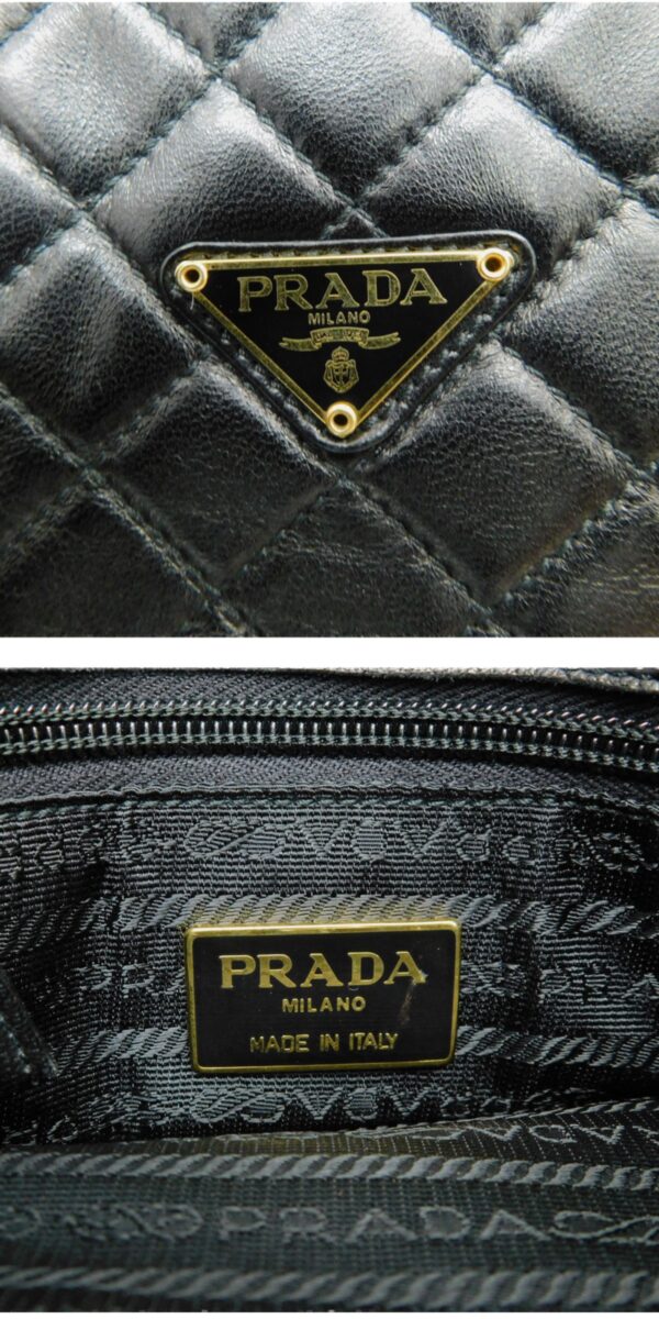 imgrc0087189753 Prada Chain Shoulder Bag Black