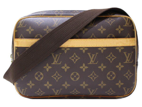 imgrc0087205087 Louis Vuitton Reporter PM Monogram Canvas Messenger Bag Brown