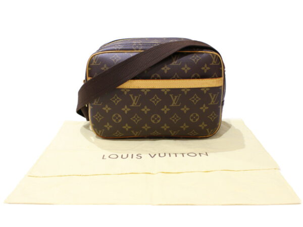 imgrc0087205105 Louis Vuitton Reporter PM Monogram Canvas Messenger Bag Brown