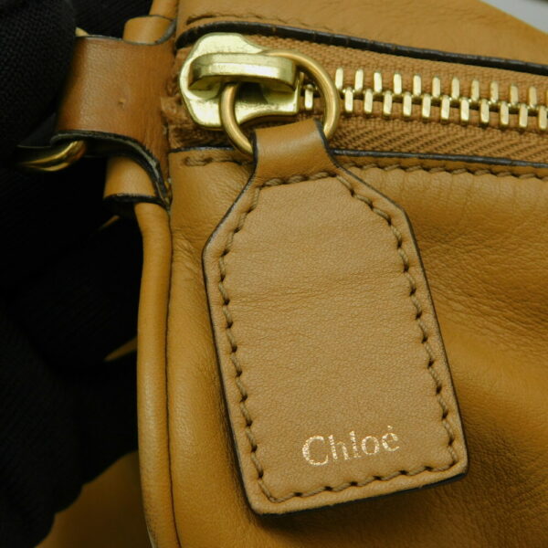 imgrc0087262002 Chloe Janet Mini Handbag Leather Brown Mustard