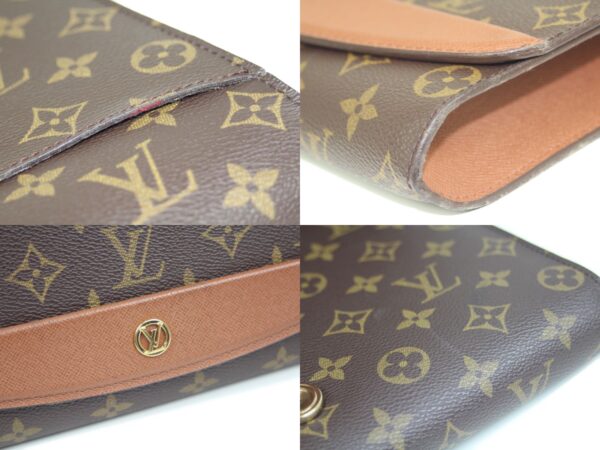 imgrc0087275379 Louis Vuitton Bordeaux Monogram Canvas Clutch Bag Brown