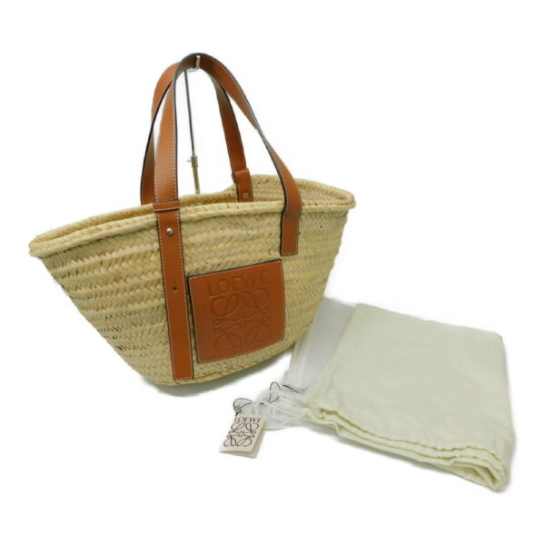 imgrc0087275650 Loewe Basket Bag Palm Leaf Calf Beige