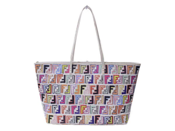 imgrc0087285034 Fendi Zucca Pattern Tote Bag Multicolor