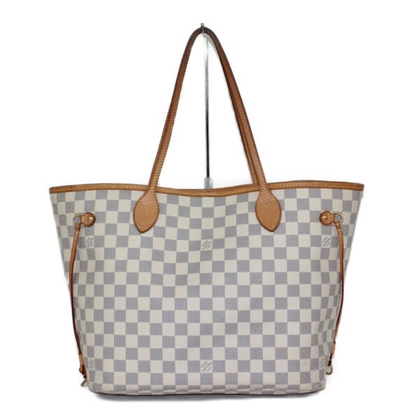 imgrc0087328439 Louis Vuitton Neverfull MM Damier Azur Tote Bag Brown